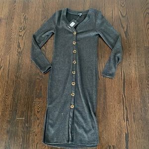 A sweater dress that’s tight fitting and meant to hug your curves